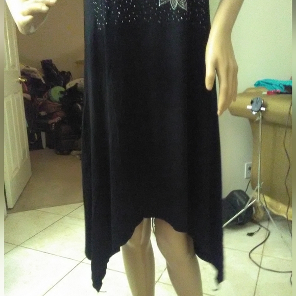 BNWT 3 Black Dresses W/ DIFFERENT STUD Designs BY SHINY SZ. ONE SIZE BOUNCY FUN - Picture 7 of 14
